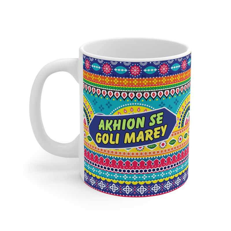 Mug - AKHION SE GOLI MAREY Bollywood Quote Ceramic Mug