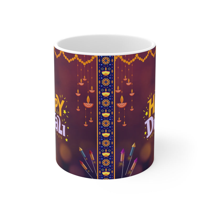 Mug - Happy Diwali Celebration Ceramic Mugs (11oz":"15oz":"20oz)
