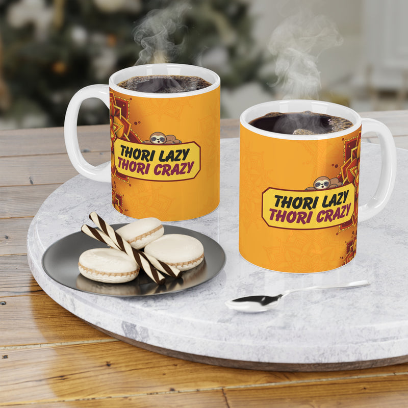 THORI LAZY THORI CRAZY Ceramic Mug (11oz)