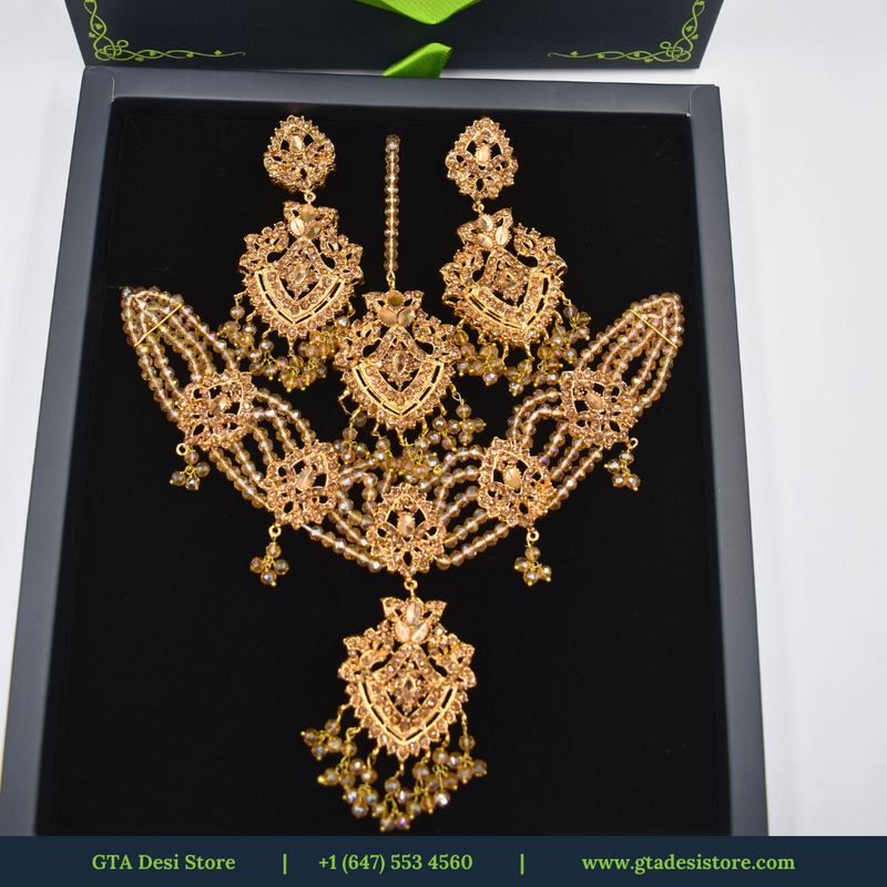 Indian Jewelry Set For Women Indian Bollywood Traditional Wedding Choker Necklace Earrings Jewelry Set