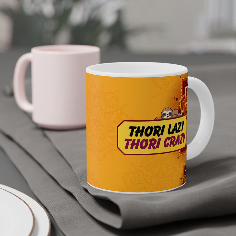 THORI LAZY THORI CRAZY Ceramic Mug (11oz)