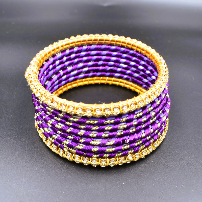 Silk Thread Bangles Size2.2,  2.4 and 2.8
