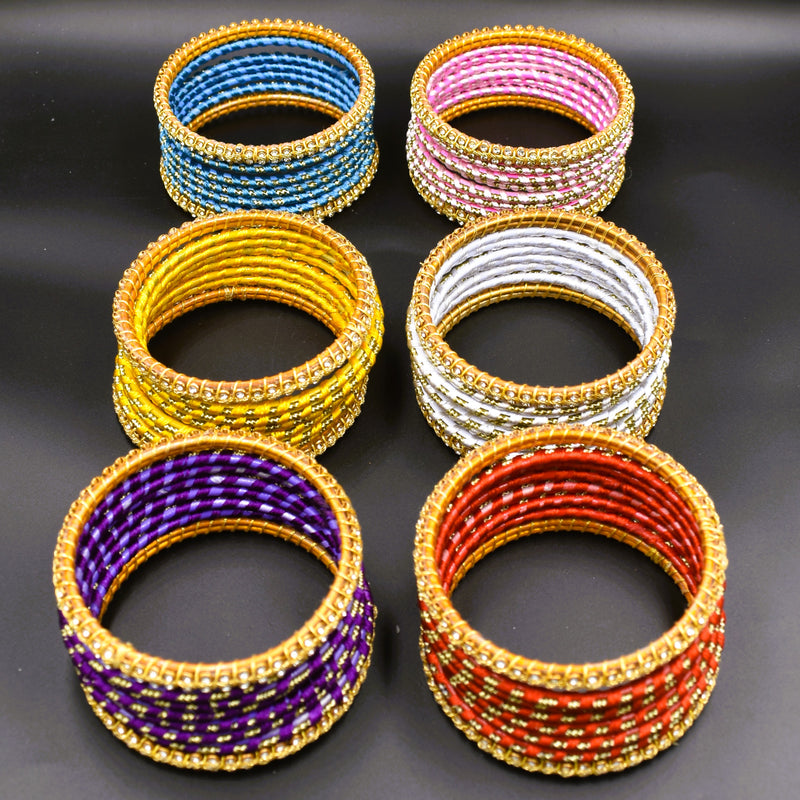 Silk Thread Bangles Size2.2,  2.4 and 2.8