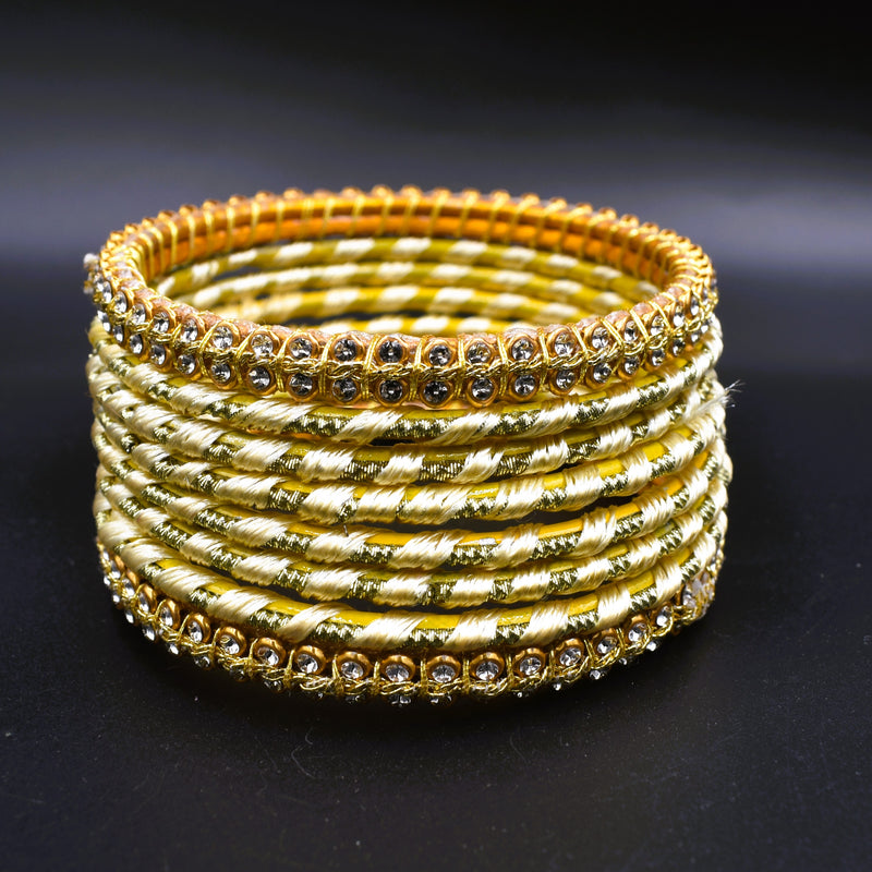 Silk Thread Bangles Size2.2,  2.4 and 2.8