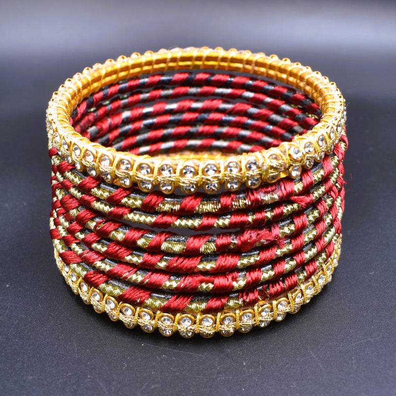 Silk Thread Bangles Size2.2,  2.4 and 2.8