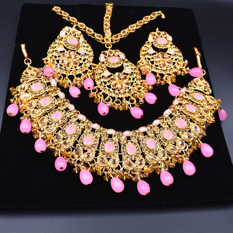 Indian Jewelry Set For Women Indian Bollywood Traditional Wedding Choker Necklace Earrings Jewelry Set