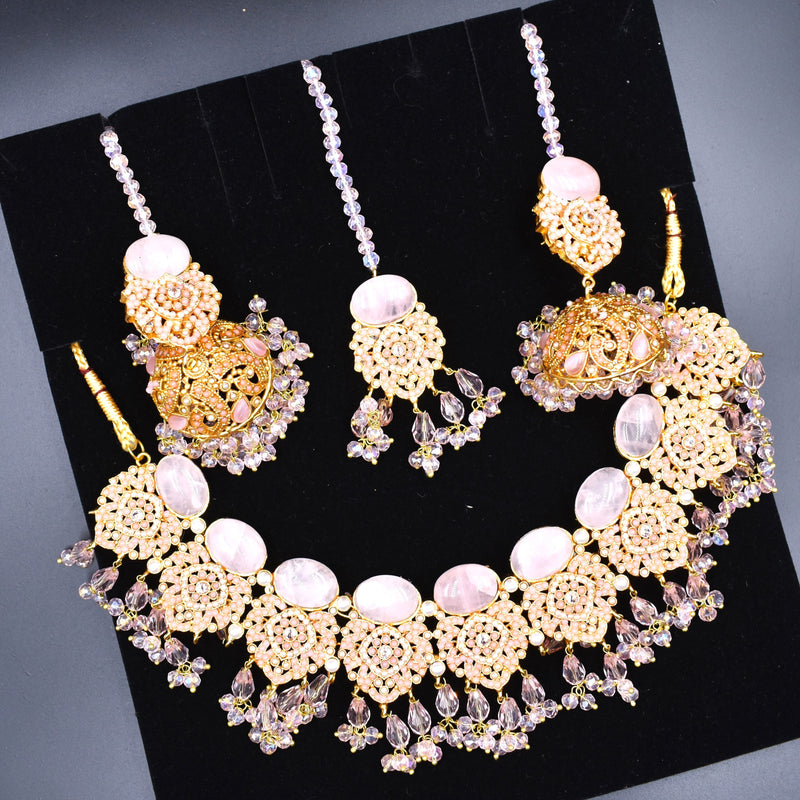 Indian Jewelry Set For Women Indian Bollywood Traditional Wedding Choker Necklace Earrings Jewelry Set