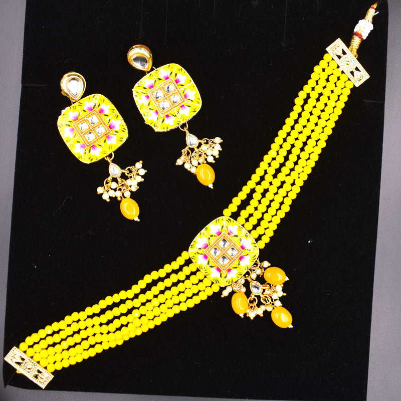 Indian Jewelry Set For Women Indian Bollywood Traditional Wedding Choker Necklace Earrings Jewelry Set