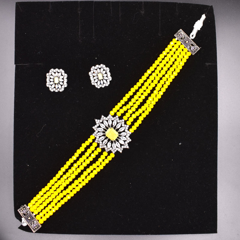 American Diamond Earrings Jewellery Set