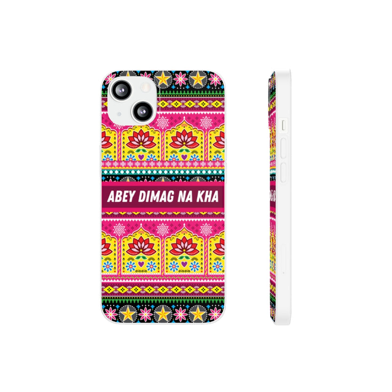 Abey Dimag Na Kha Flexi Cases - iPhone 13 with gift packaging - Phone Case by GTA Desi Store