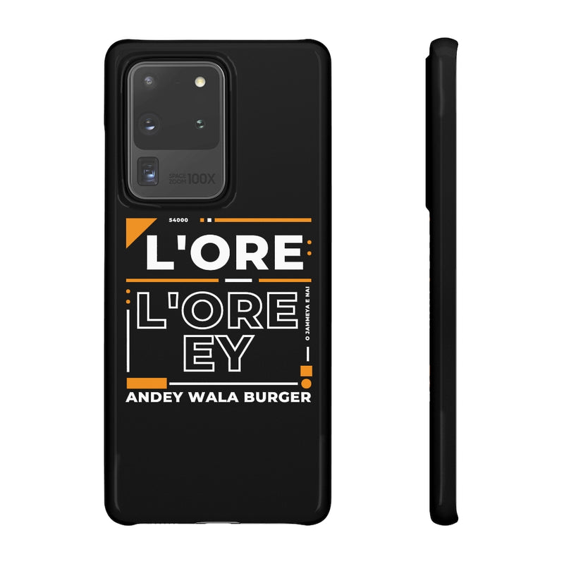 L'ore L'ore Ey Andey Wala Burger Jammeya E Nai Snap Cases iPhone or Samsung - Phone Case by GTA Desi Store