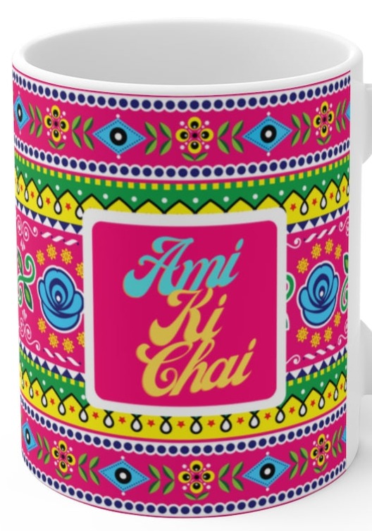 Ami Ki Chai Ceramic Mugs (11oz\15oz\20oz) - 11oz / White - Mug by GTA Desi Store