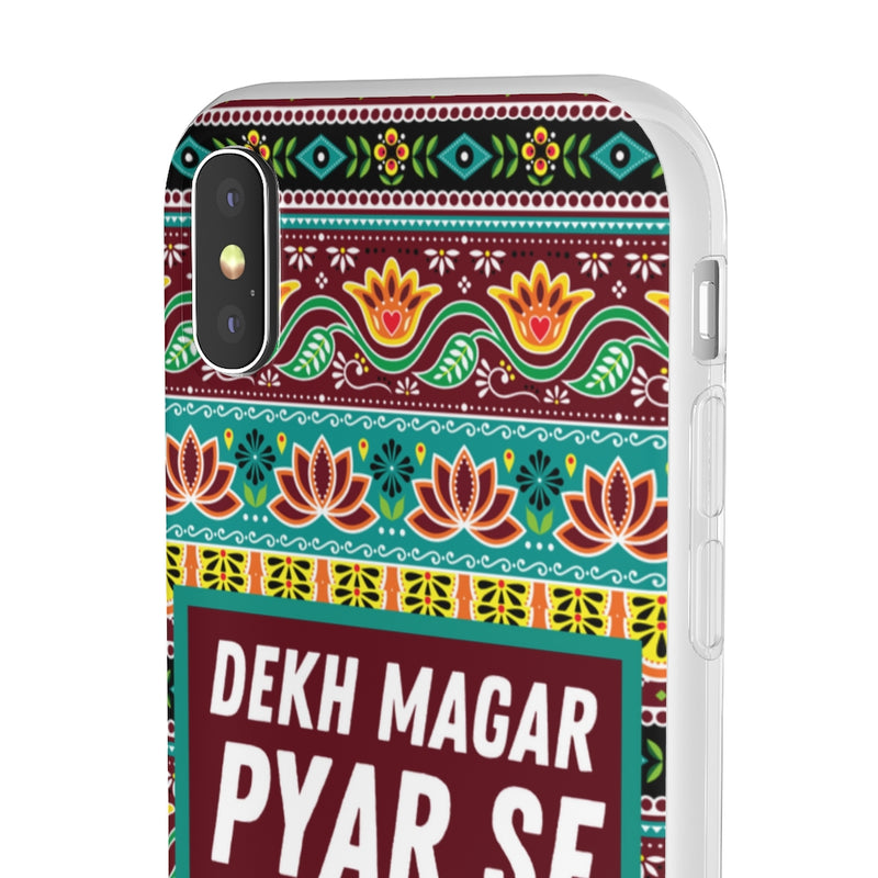 Dekh Magar Pyar Se Flexi Cases - Phone Case by GTA Desi Store