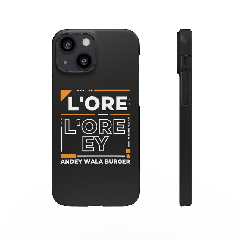 L'ore L'ore Ey Andey Wala Burger Jammeya E Nai Snap Cases iPhone or Samsung - Phone Case by GTA Desi Store
