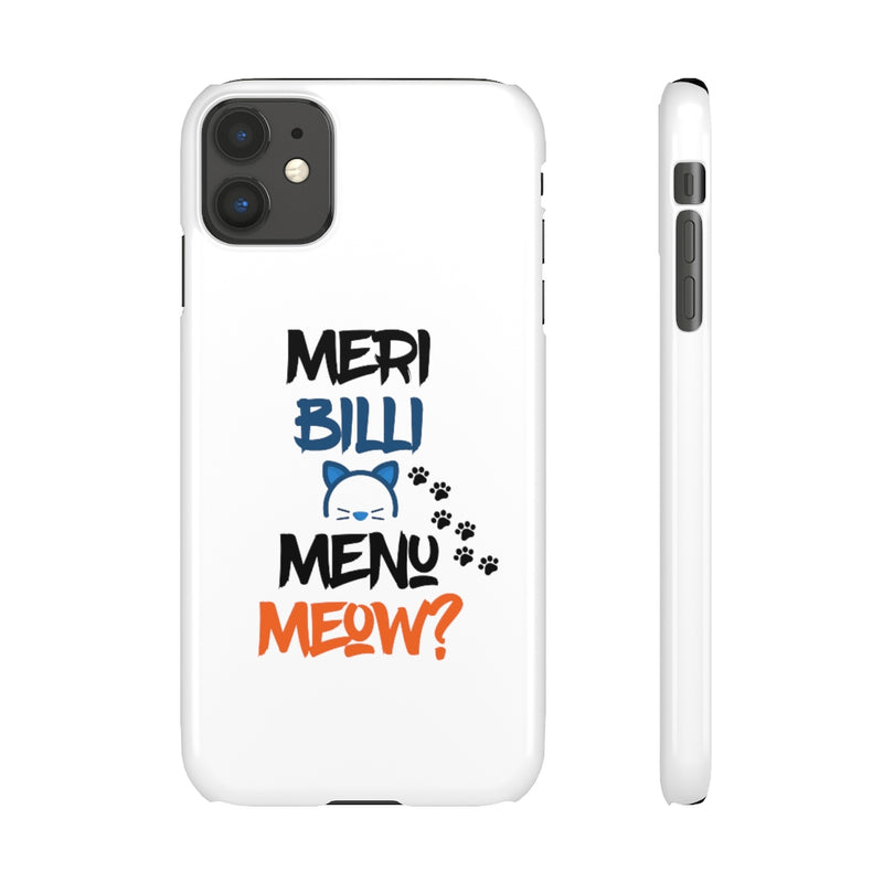 Meri Billi Menu Meow Snap Cases iPhone or Samsung - Phone Case by GTA Desi Store