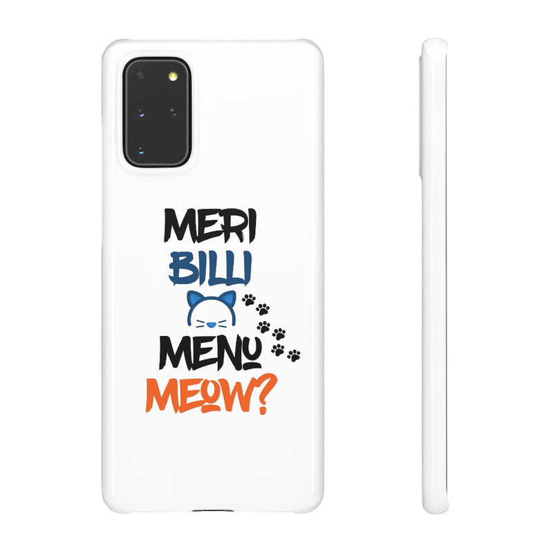 Meri Billi Menu Meow Snap Cases iPhone or Samsung - Phone Case by GTA Desi Store