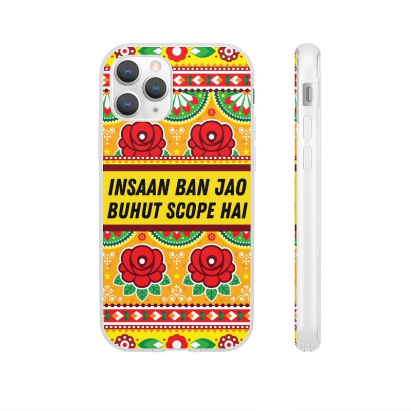 Insaan ban Jao Buhut Scope hai Flexi Cases - iPhone 11 Pro - Phone Case by GTA Desi Store