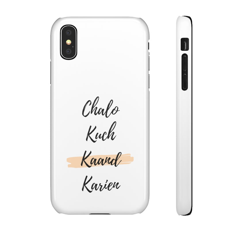 Chalo Kuch Kaand Karien Snap Cases iPhone or Samsung - iPhone X / Glossy - Phone Case by GTA Desi Store