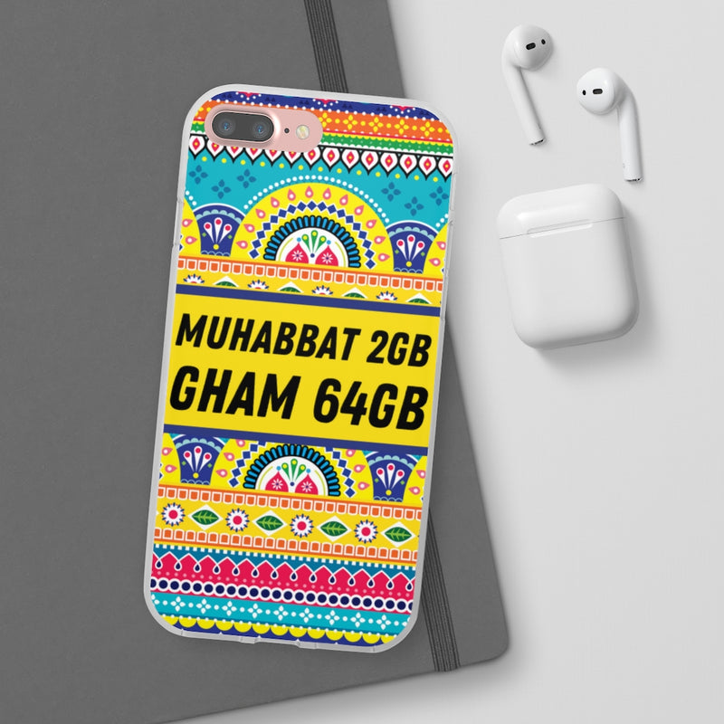 Muhabbat 2GB Gham 64GB Flexi Cases - Phone Case by GTA Desi Store