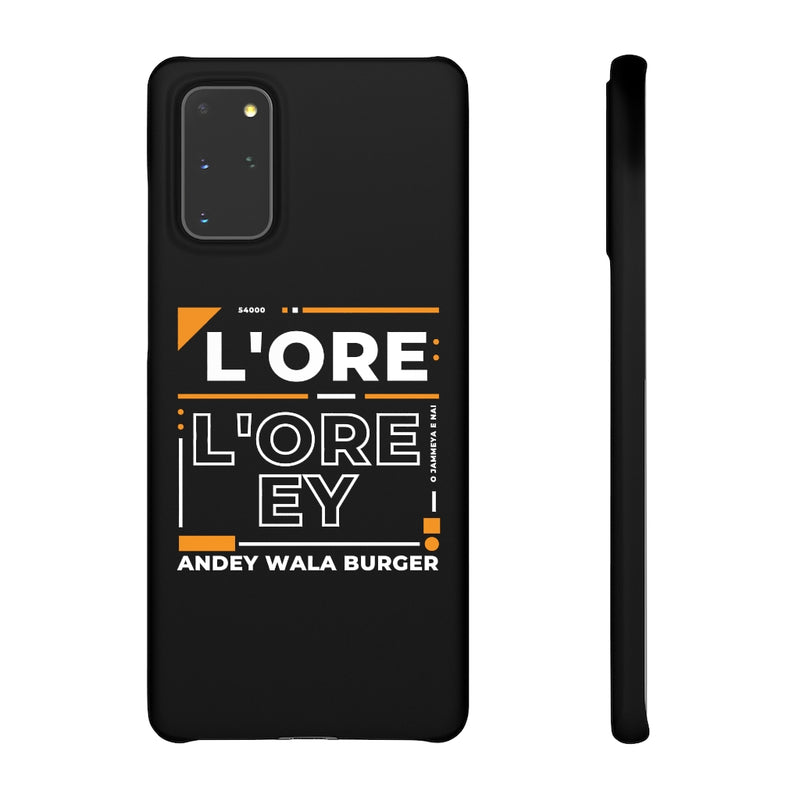 L'ore L'ore Ey Andey Wala Burger Jammeya E Nai Snap Cases iPhone or Samsung - Phone Case by GTA Desi Store