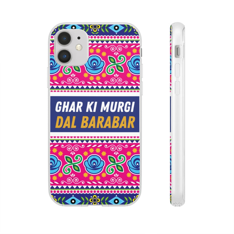 Ghar Ki Murgi Dal Barabar Flexi Cases - iPhone 11 with gift packaging - Phone Case by GTA Desi Store