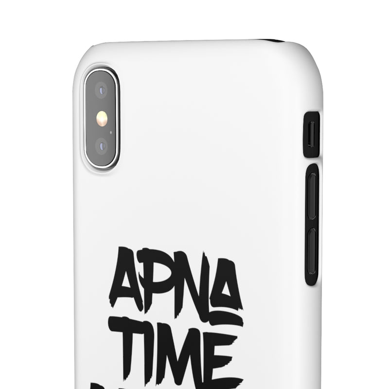 Apna Time Aayega Snap Cases iPhone or Samsung - iPhone XS / Matte - Phone Case by GTA Desi Store