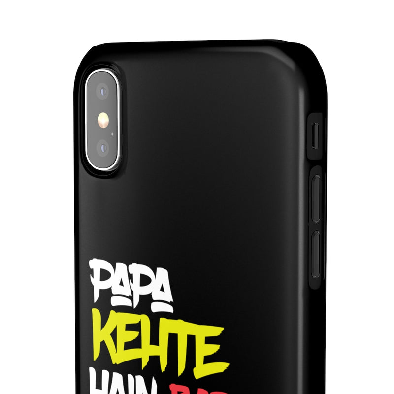 Papa Kehte Hain Bara Naam Karegi Snap Cases iPhone or Samsung - iPhone XS / Glossy - Phone Case by GTA Desi Store