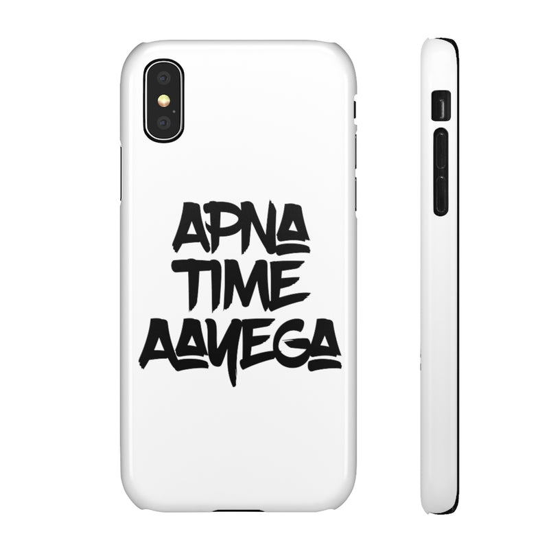 Apna Time Aayega Snap Cases iPhone or Samsung - iPhone X / Glossy - Phone Case by GTA Desi Store