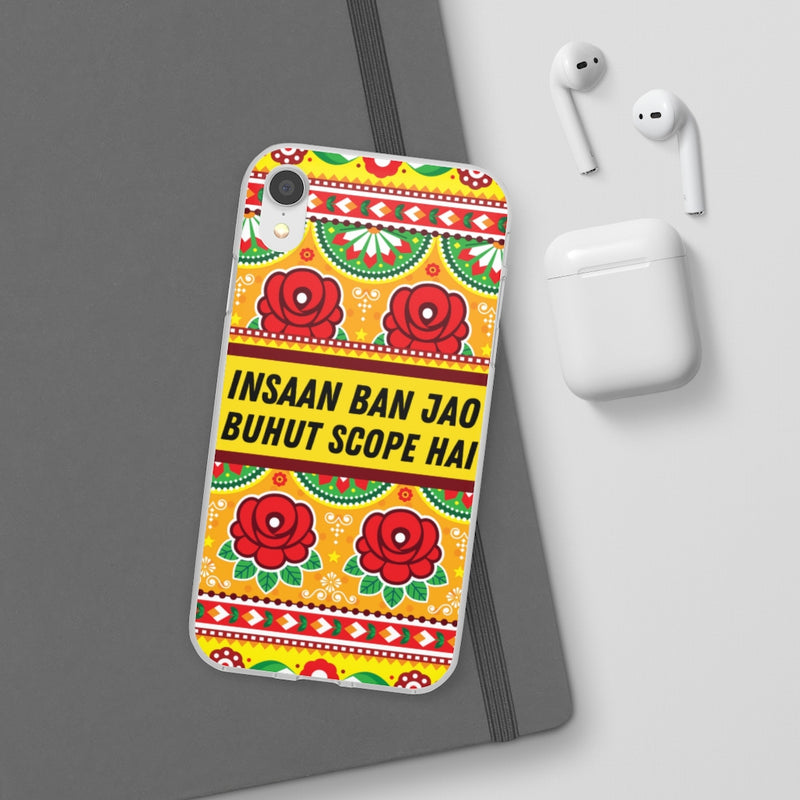 Insaan ban Jao Buhut Scope hai Flexi Cases - Phone Case by GTA Desi Store