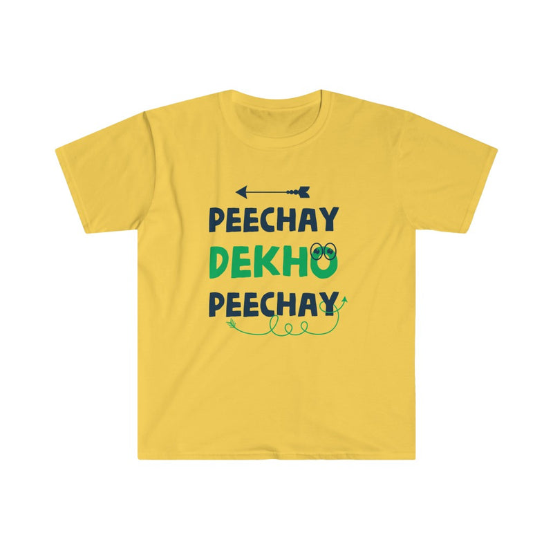 Peechay Dekho Peechay Unisex Softstyle T-Shirt - Daisy / S - T-Shirt by GTA Desi Store