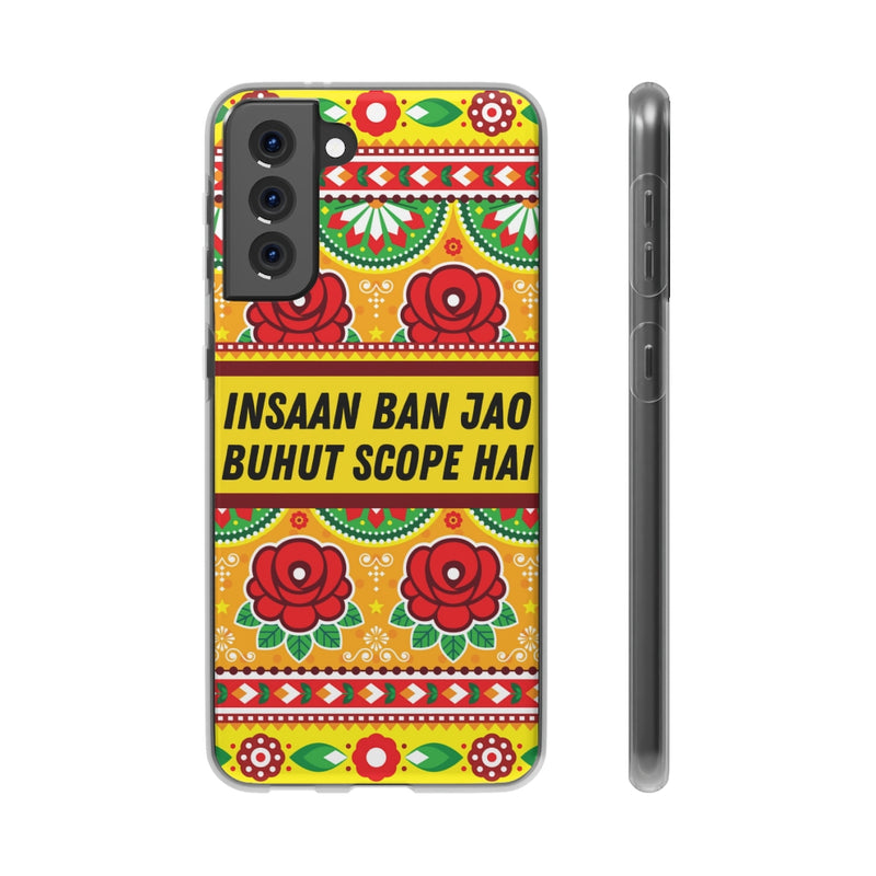 Insaan ban Jao Buhut Scope hai Flexi Cases - Samsung Galaxy S21 Plus - Phone Case by GTA Desi Store