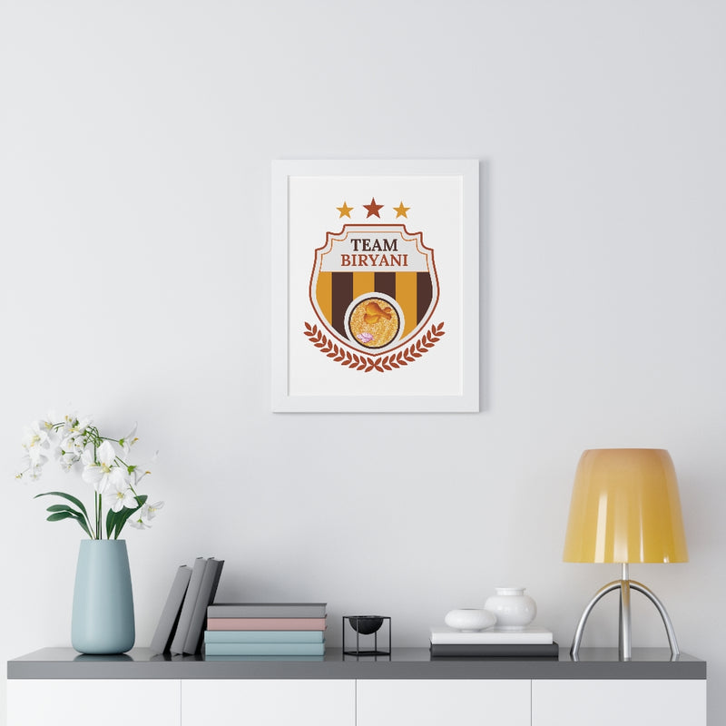 Team Biryani Framed Vertical Poster - Poster by GTA Desi Store
