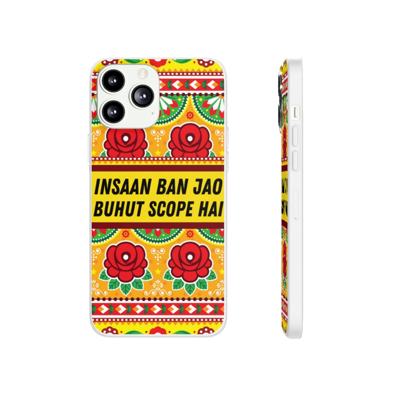 Insaan ban Jao Buhut Scope hai Flexi Cases - iPhone 13 Pro Max with gift packaging - Phone Case by GTA Desi Store