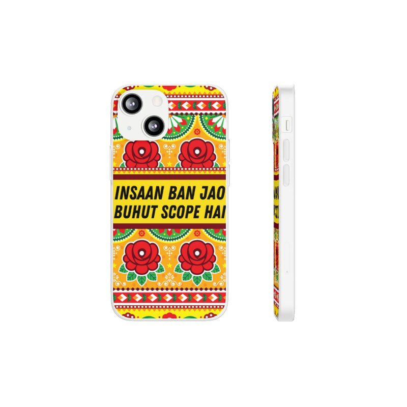 Insaan ban Jao Buhut Scope hai Flexi Cases - iPhone 13 Pro - Phone Case by GTA Desi Store