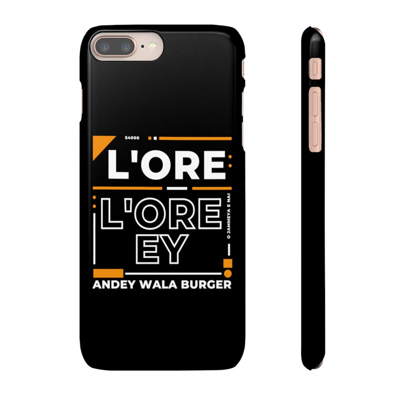 L'ore L'ore Ey Andey Wala Burger Jammeya E Nai Snap Cases iPhone or Samsung - Phone Case by GTA Desi Store