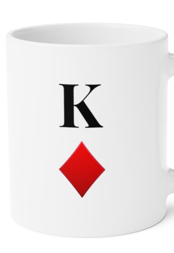 King of Diamonds Ceramic Mugs (11oz\15oz\20oz) - 20oz / White - Mug by GTA Desi Store