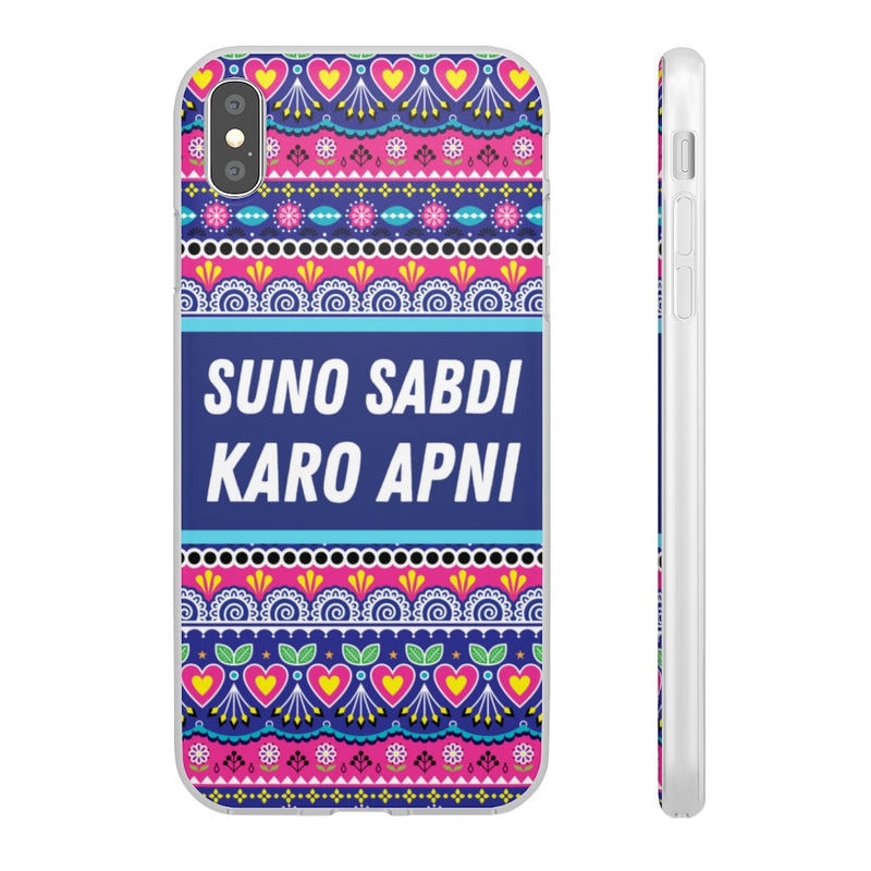 suno sabdi karo apni Flexi Cases - iPhone XS MAX - Phone Case by GTA Desi Store