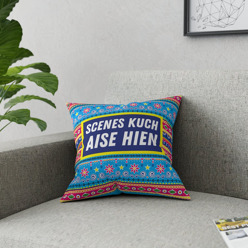 Scenes Kuch Aise Hien Broadcloth Pillow - Home Decor by GTA Desi Store