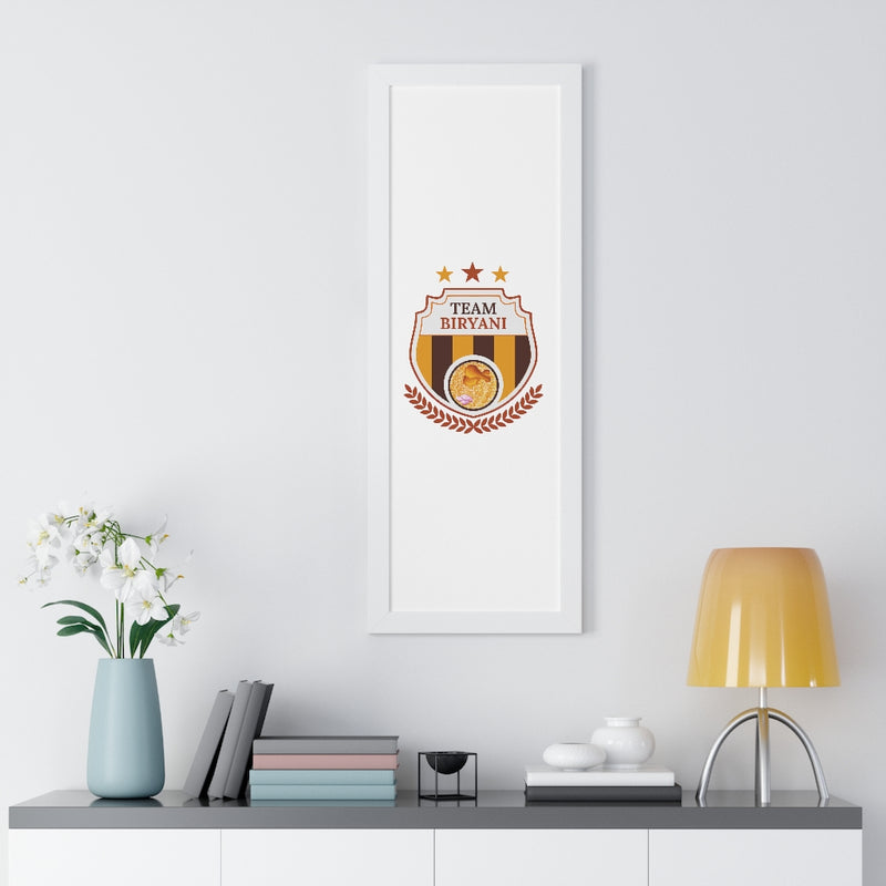 Team Biryani Framed Vertical Poster - Poster by GTA Desi Store