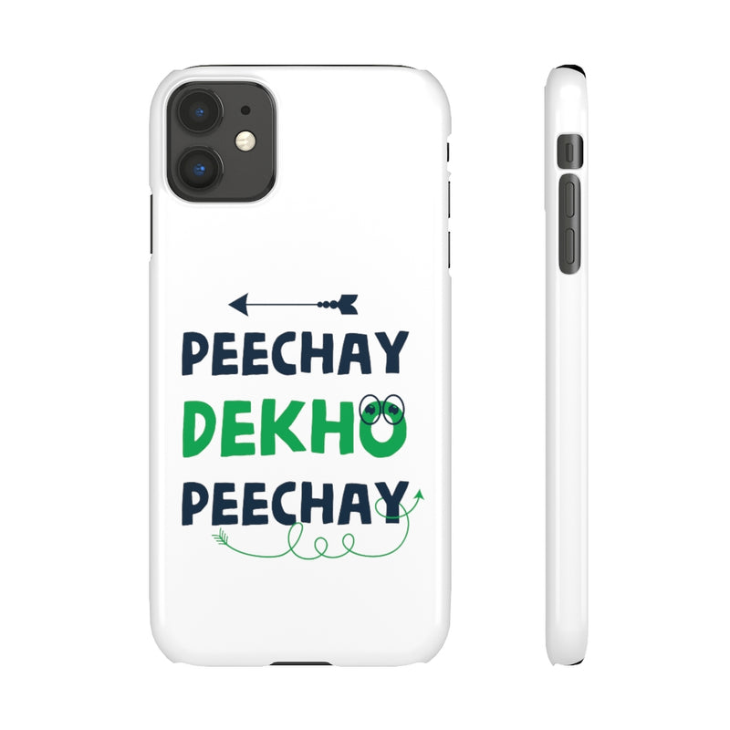 Peechay Dekho Peechay Snap Cases iPhone or Samsung - Phone Case by GTA Desi Store