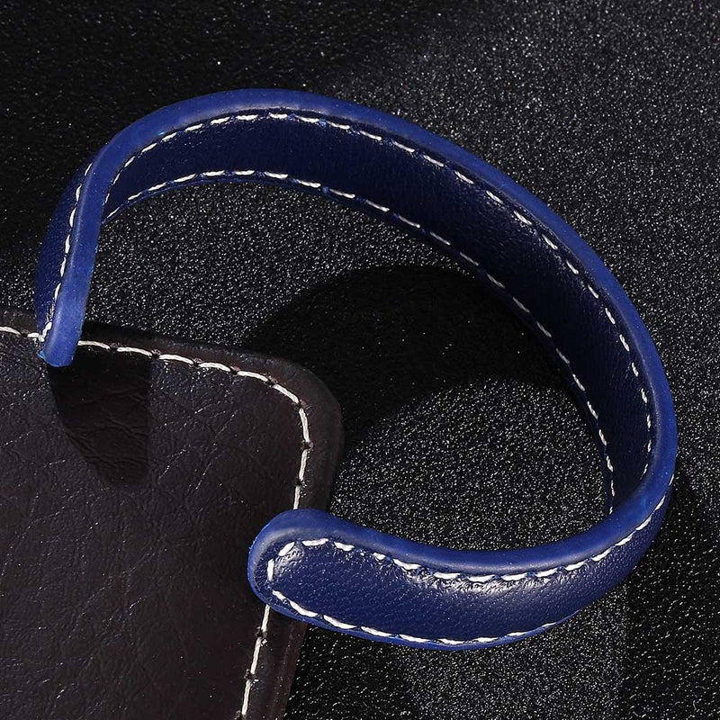 Leather Bracelet with Stitching - Accessories by GTA Desi Store