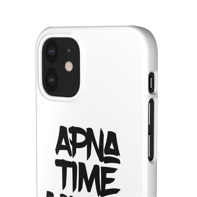 Apna Time Aayega Snap Cases iPhone or Samsung - iPhone 12 Mini / Glossy - Phone Case by GTA Desi Store