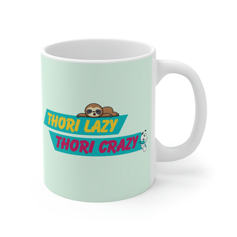 THORI LAZY THORI CRAZY Ceramic Mugs (11oz)