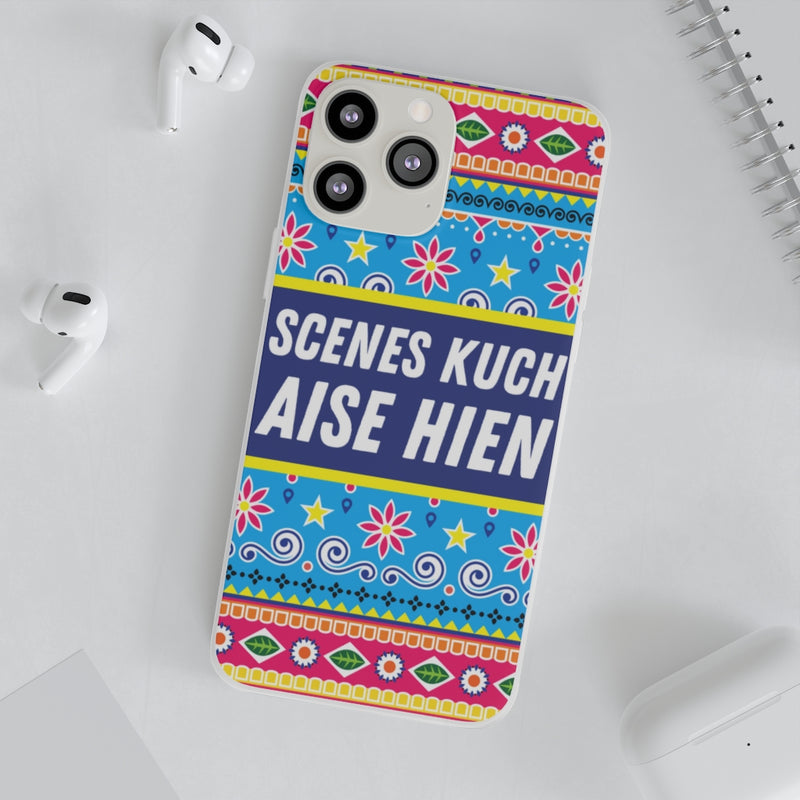 scenes kuch aise hien Flexi Cases - Phone Case by GTA Desi Store
