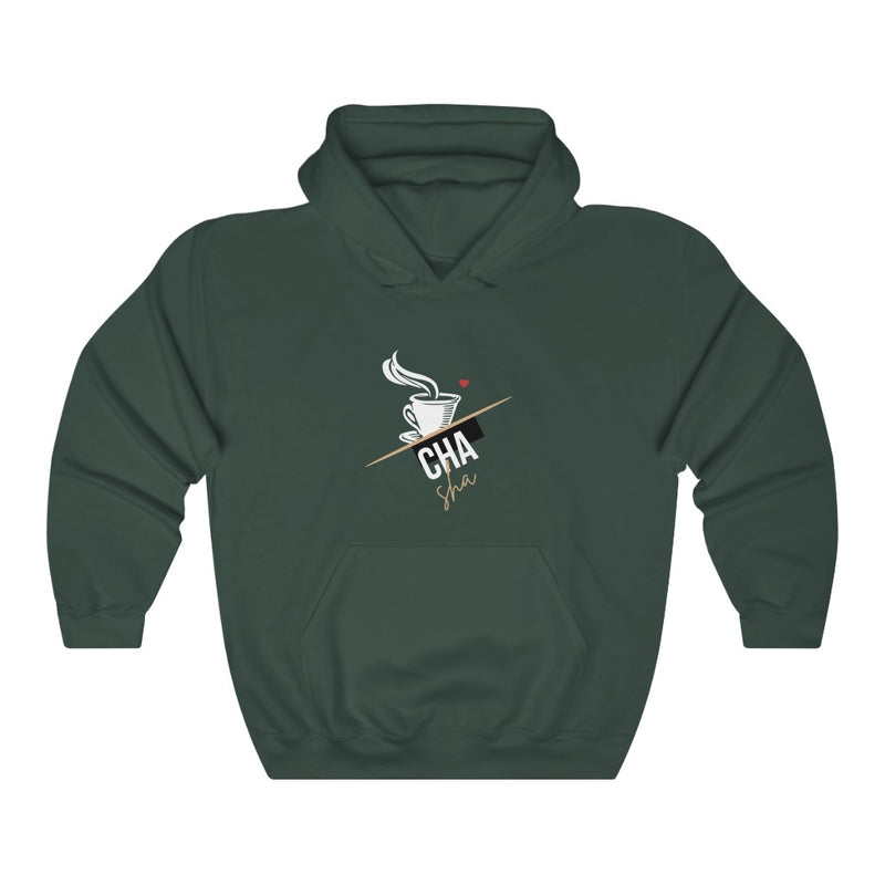 Cha Sha Unisex Heavy Blend™ Hooded Sweatshirt - Forest Green / S - Hoodie by GTA Desi Store