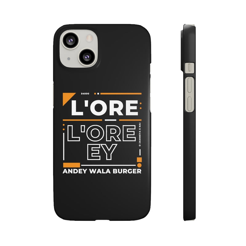 L'ore L'ore Ey Andey Wala Burger Jammeya E Nai Snap Cases iPhone or Samsung - Phone Case by GTA Desi Store