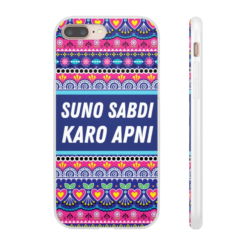 suno sabdi karo apni Flexi Cases - iPhone 8 Plus with gift packaging - Phone Case by GTA Desi Store