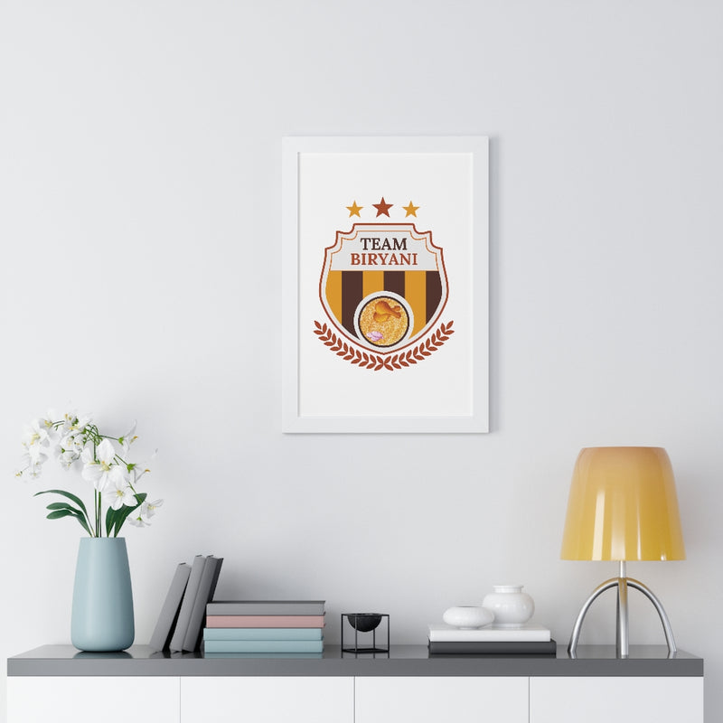 Team Biryani Framed Vertical Poster - Poster by GTA Desi Store