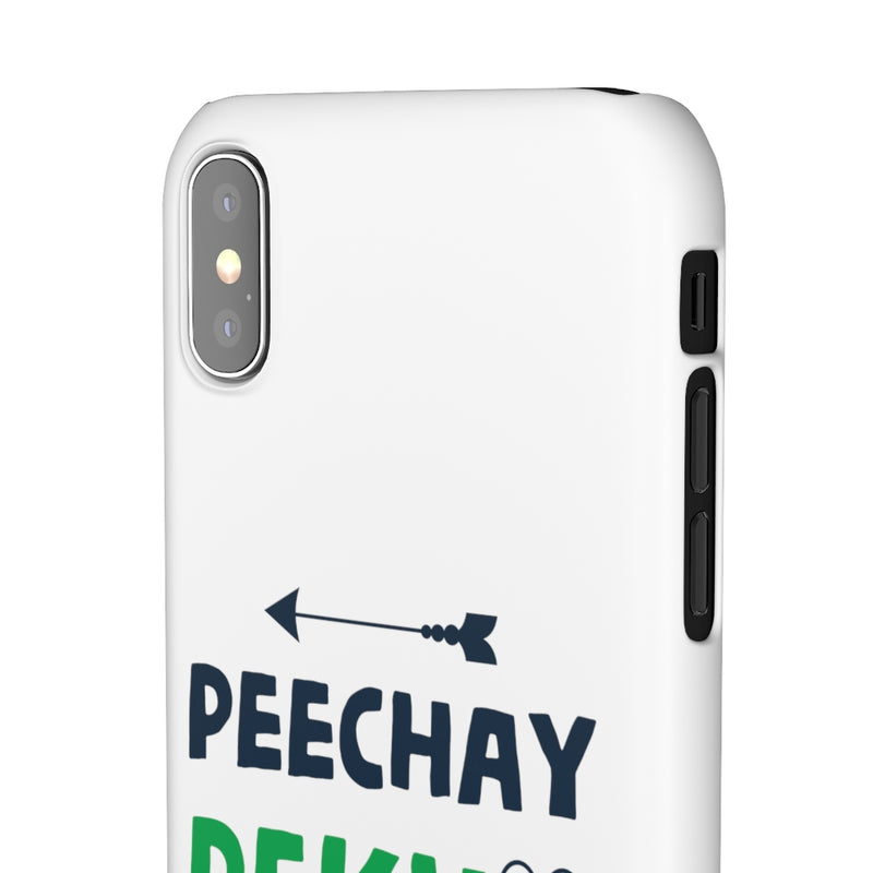 Peechay Dekho Peechay Snap Cases iPhone or Samsung - iPhone XS / Matte - Phone Case by GTA Desi Store