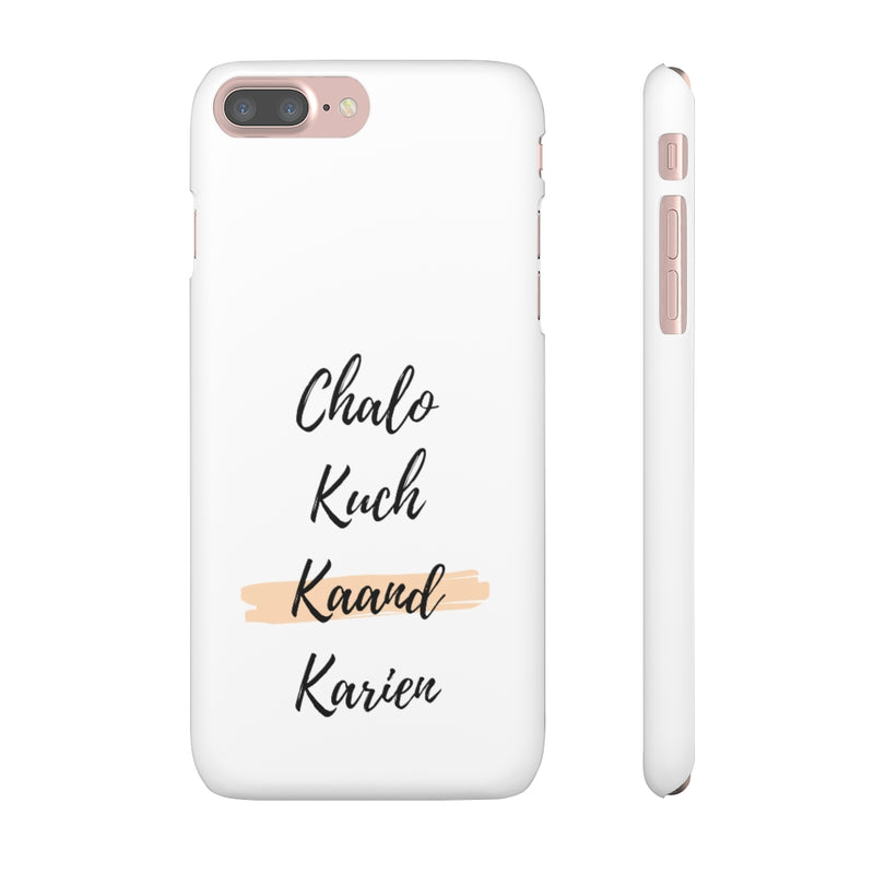 Chalo Kuch Kaand Karien Snap Cases iPhone or Samsung - Phone Case by GTA Desi Store